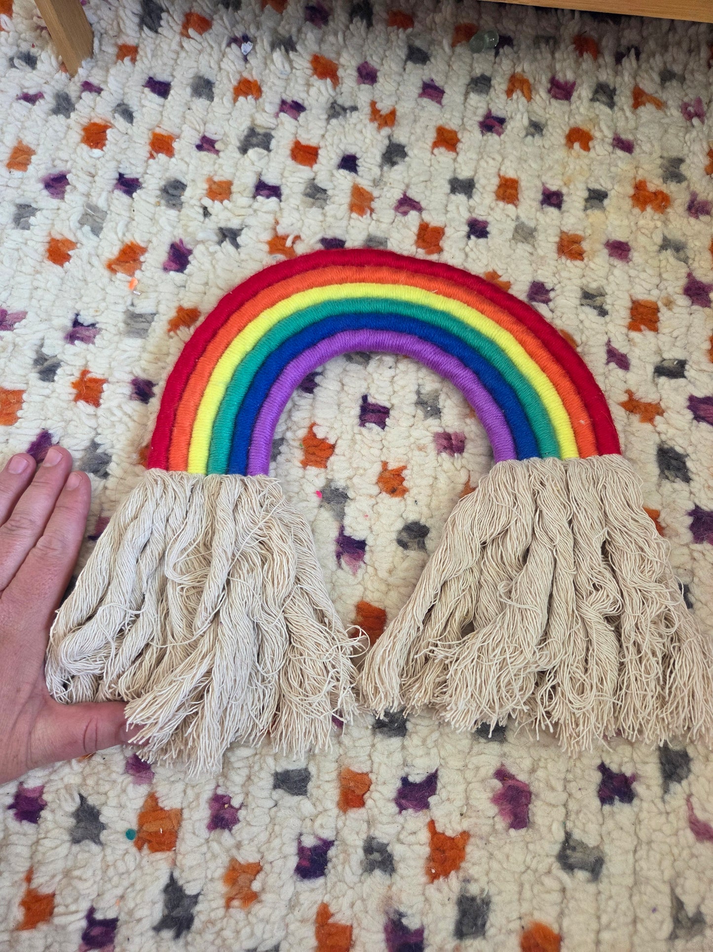 Rainbow wall hanging