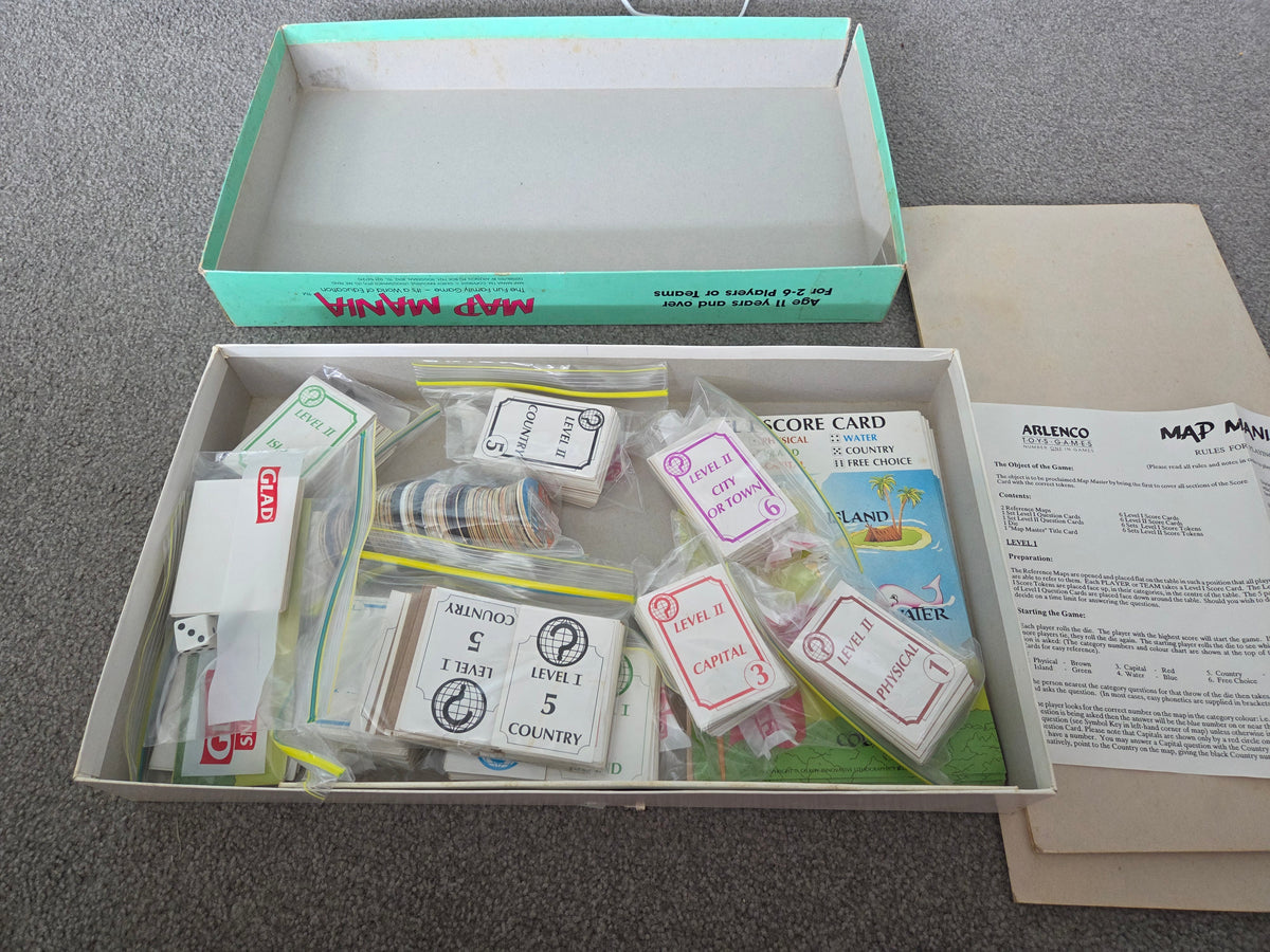 Map Mania- vintage game