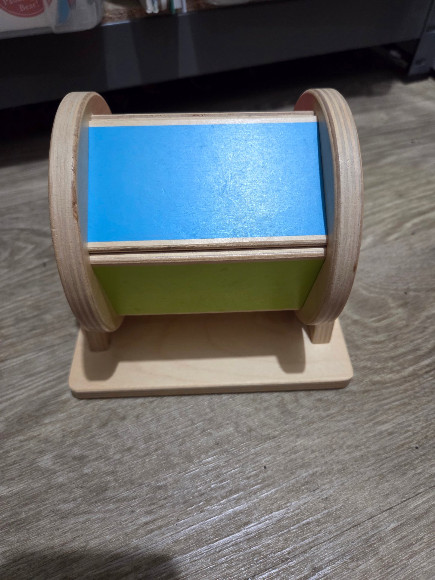 Lovevery spinning wooden drum