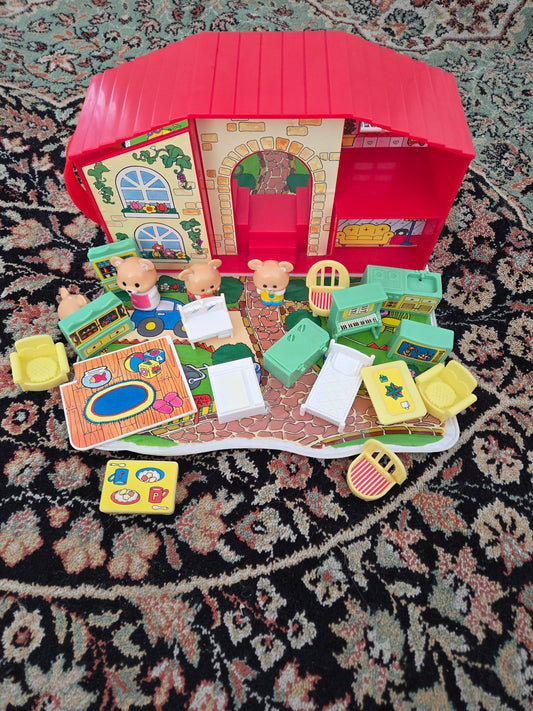 Vintage bear playset
