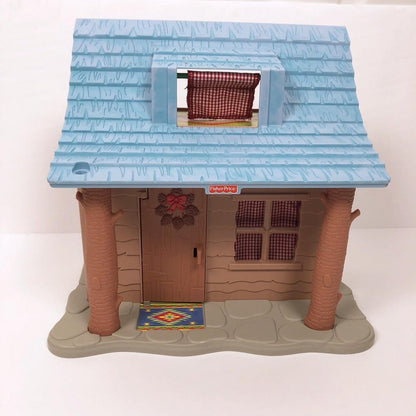 Fisher price loving families log cabin with accessories