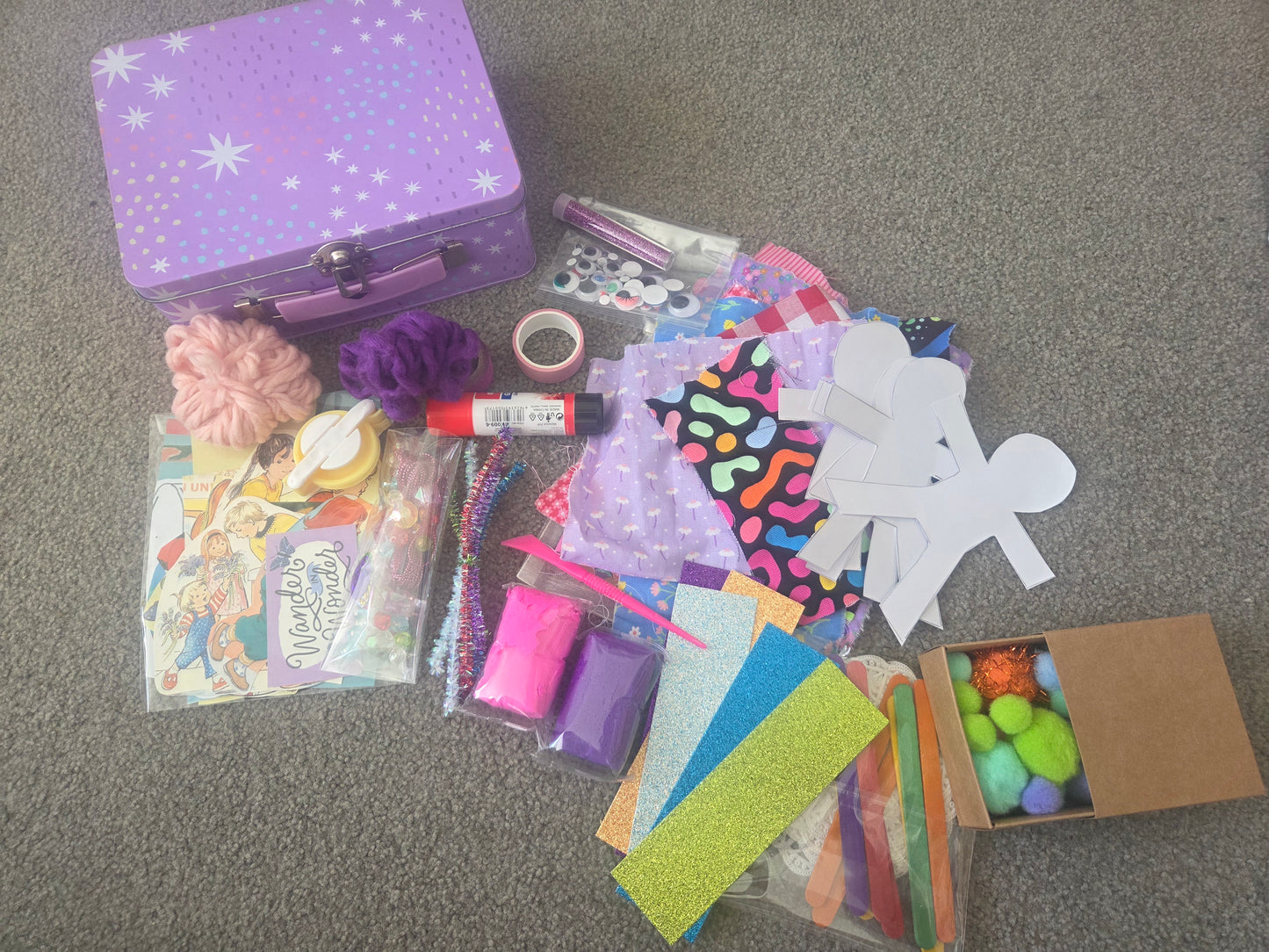 Craft kit- purple tin