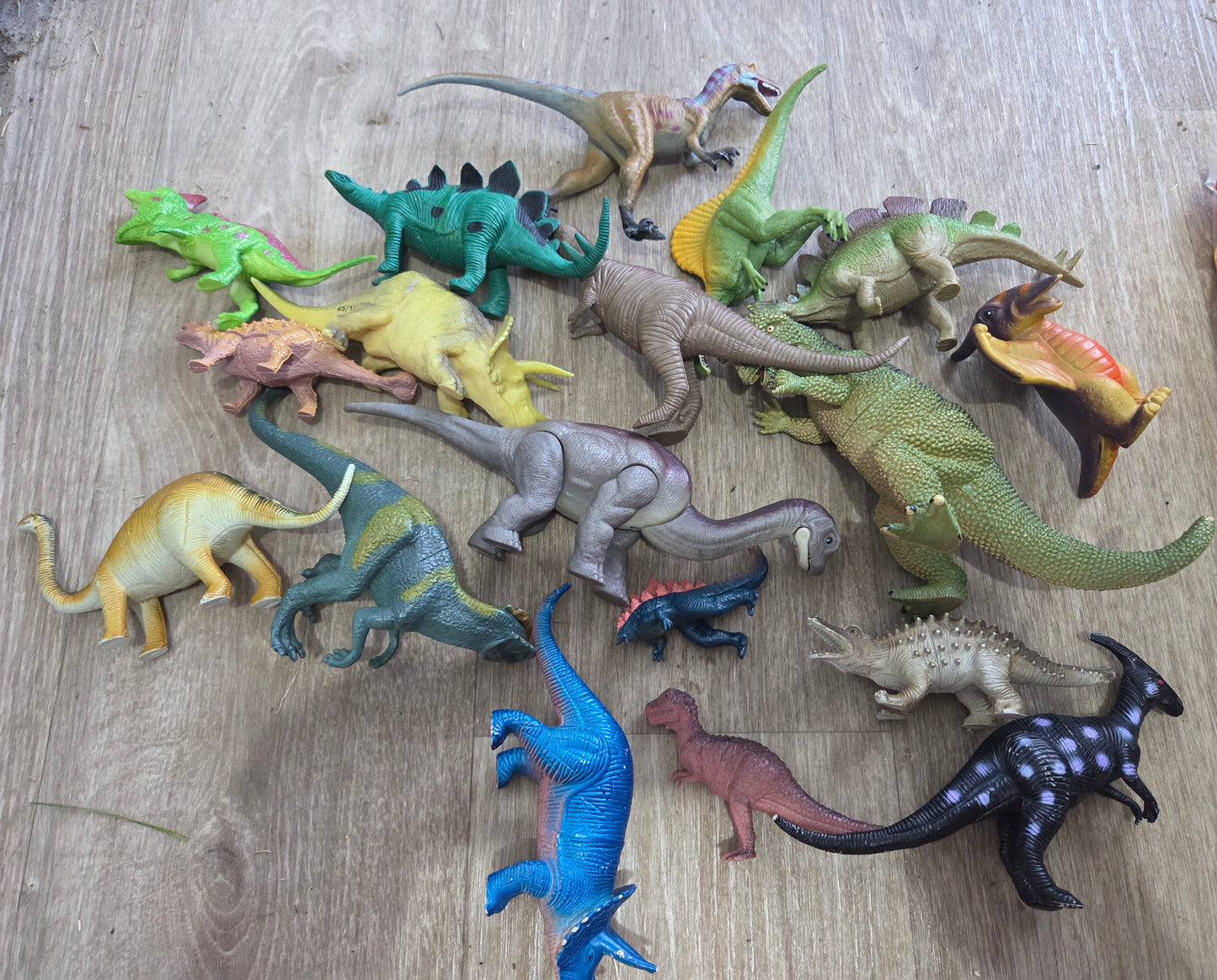 Set of dinosaurs