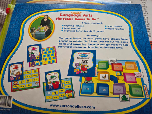 Word game folder