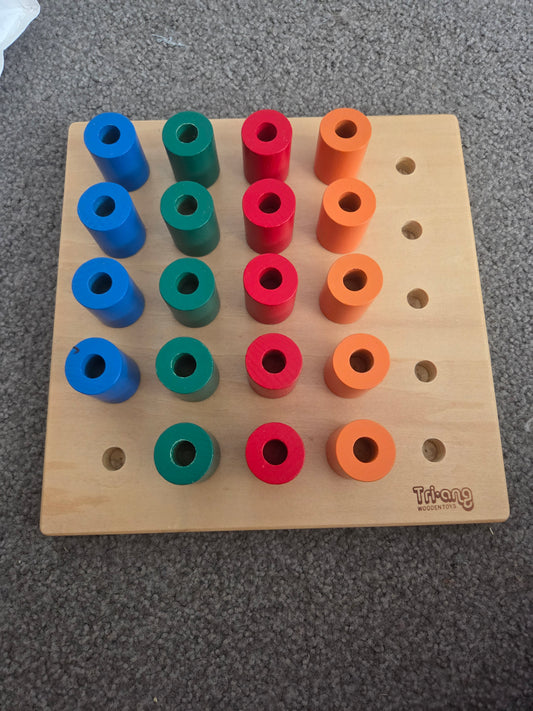 Triang wooden peg board