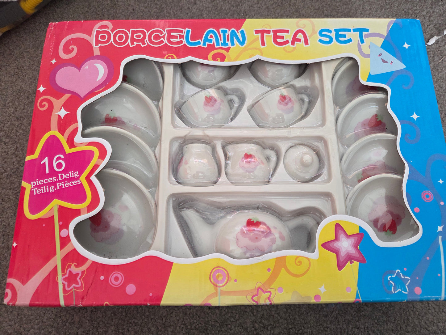 Porcelain tea set new in box