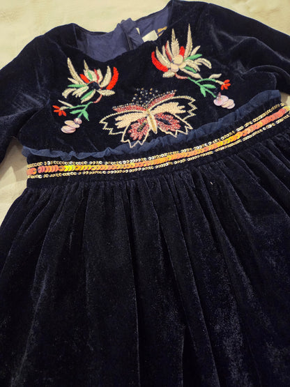 Billie blush velvet dress size 3