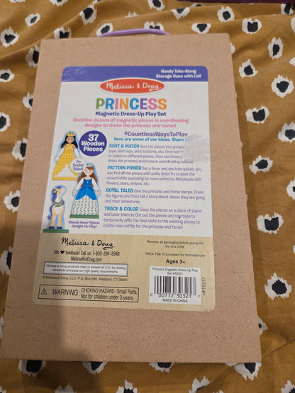 Melissa and doug magnetic princess dress up
