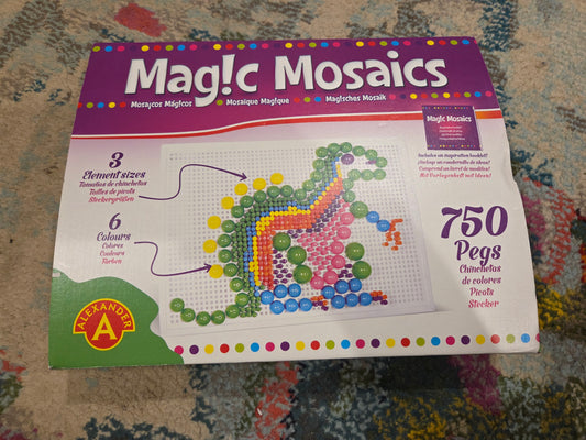 Mosaic peg board activity
