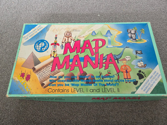 Map Mania- vintage game