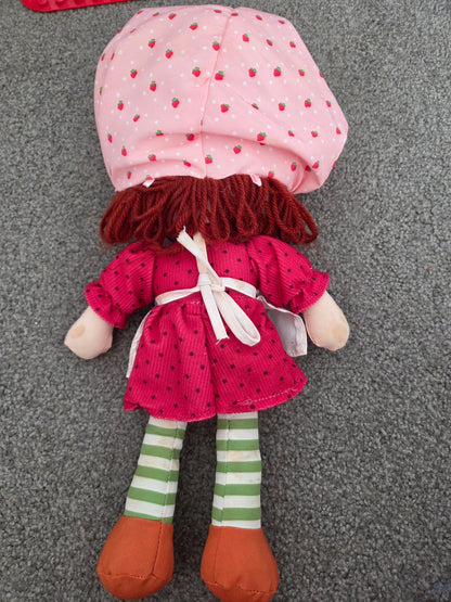 Vintage strawberry shortcake rag doll