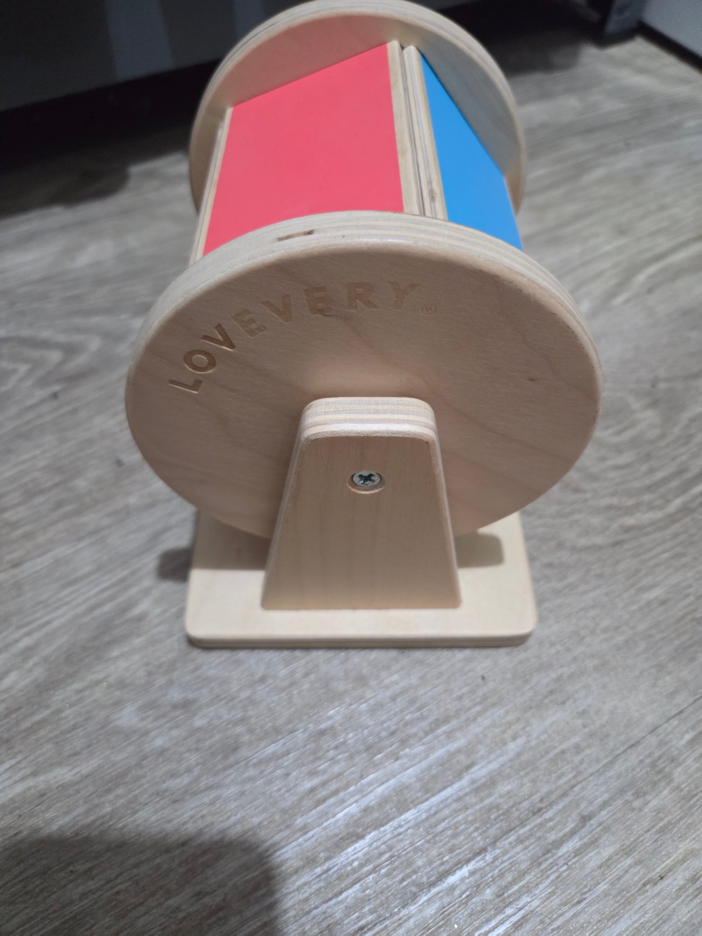 Lovevery spinning wooden drum