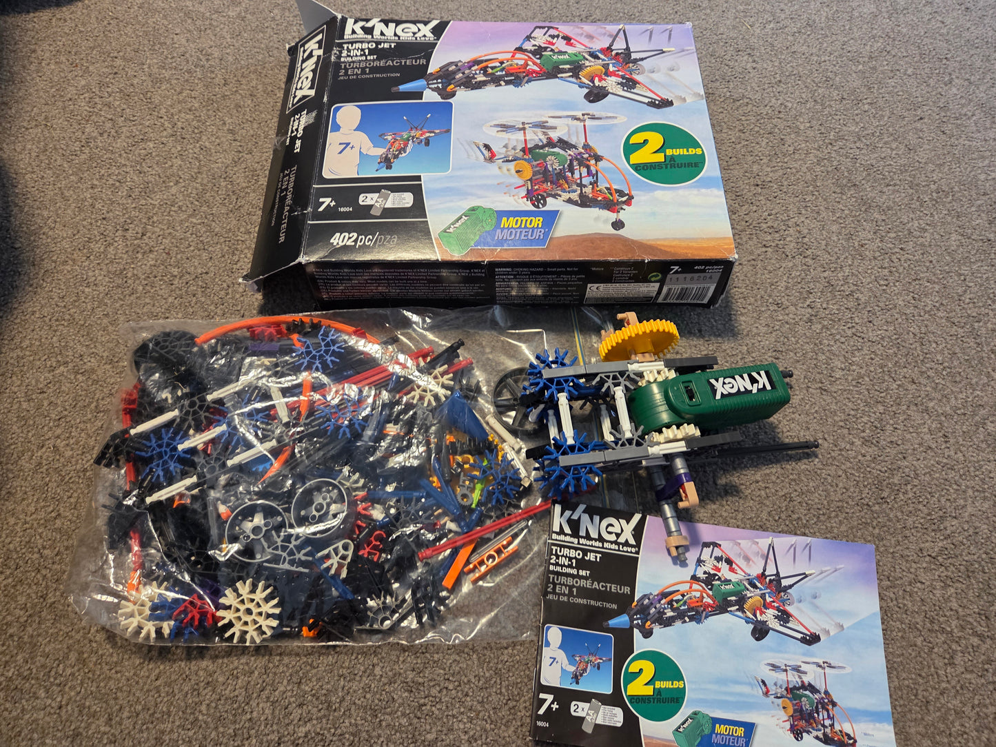 Knex set with working motor