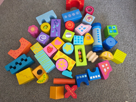 Interactive wooden blocks