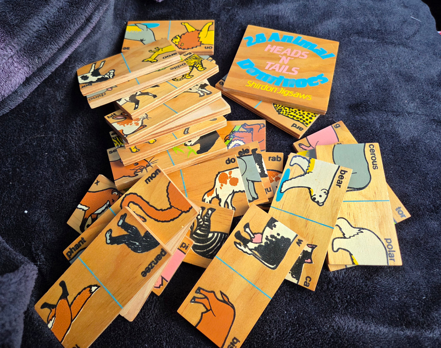 Wooden animal puzzles/dominoes