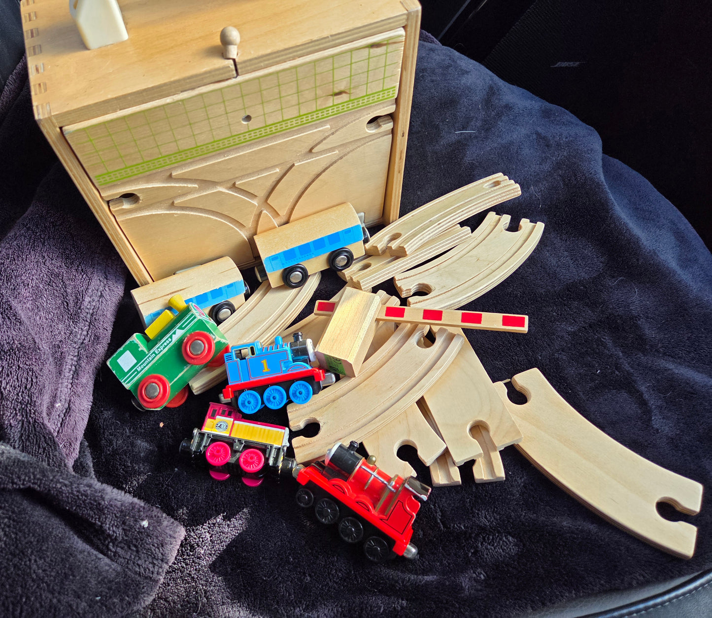 Wooden train set