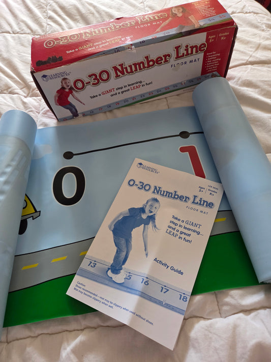 0-30 large scale numberline
