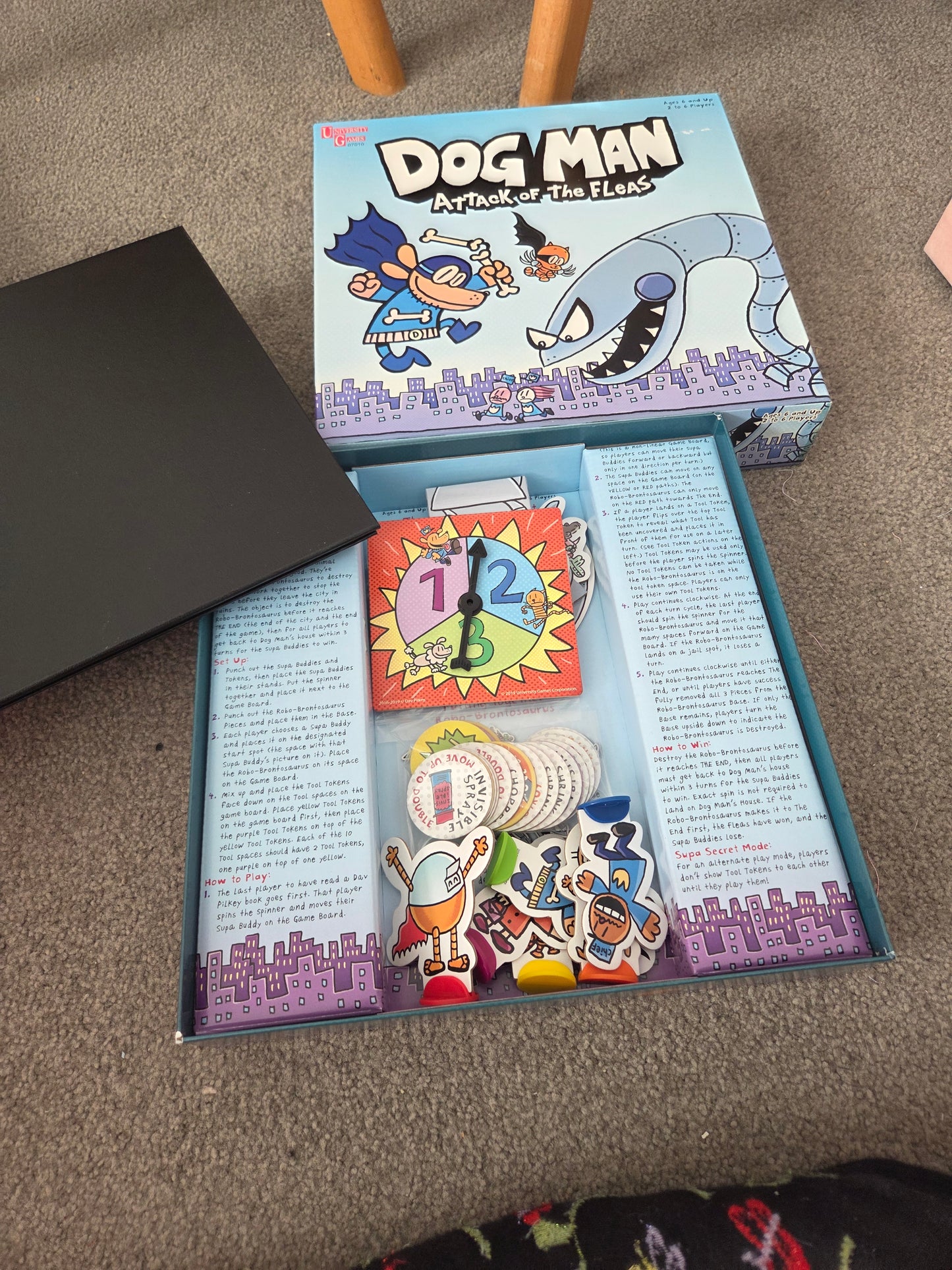 Dog man attack of the fleas board game