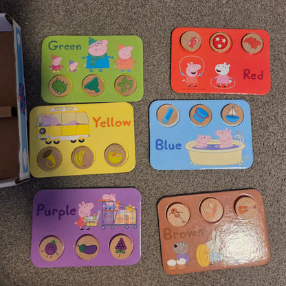 Peppa pig colour sorting game