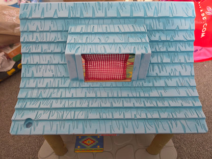 Fisher price loving families log cabin with accessories