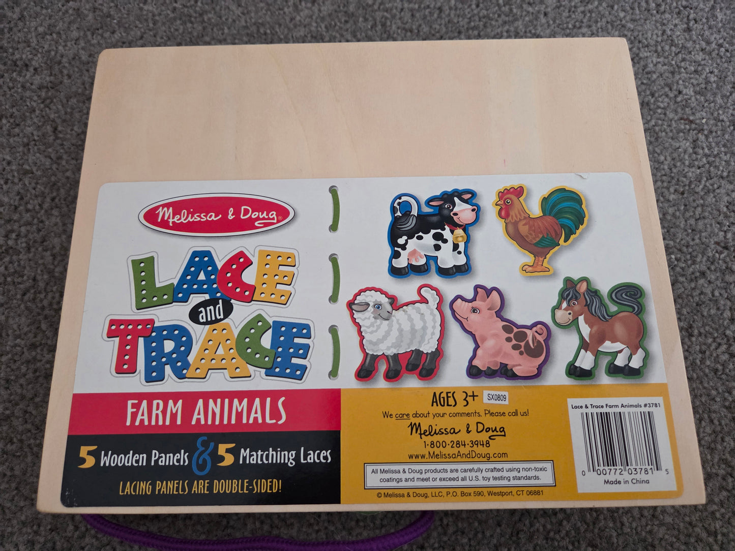 Melissa and doug lacing animals