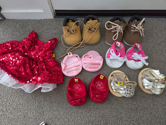 Build a bear shoes and dress