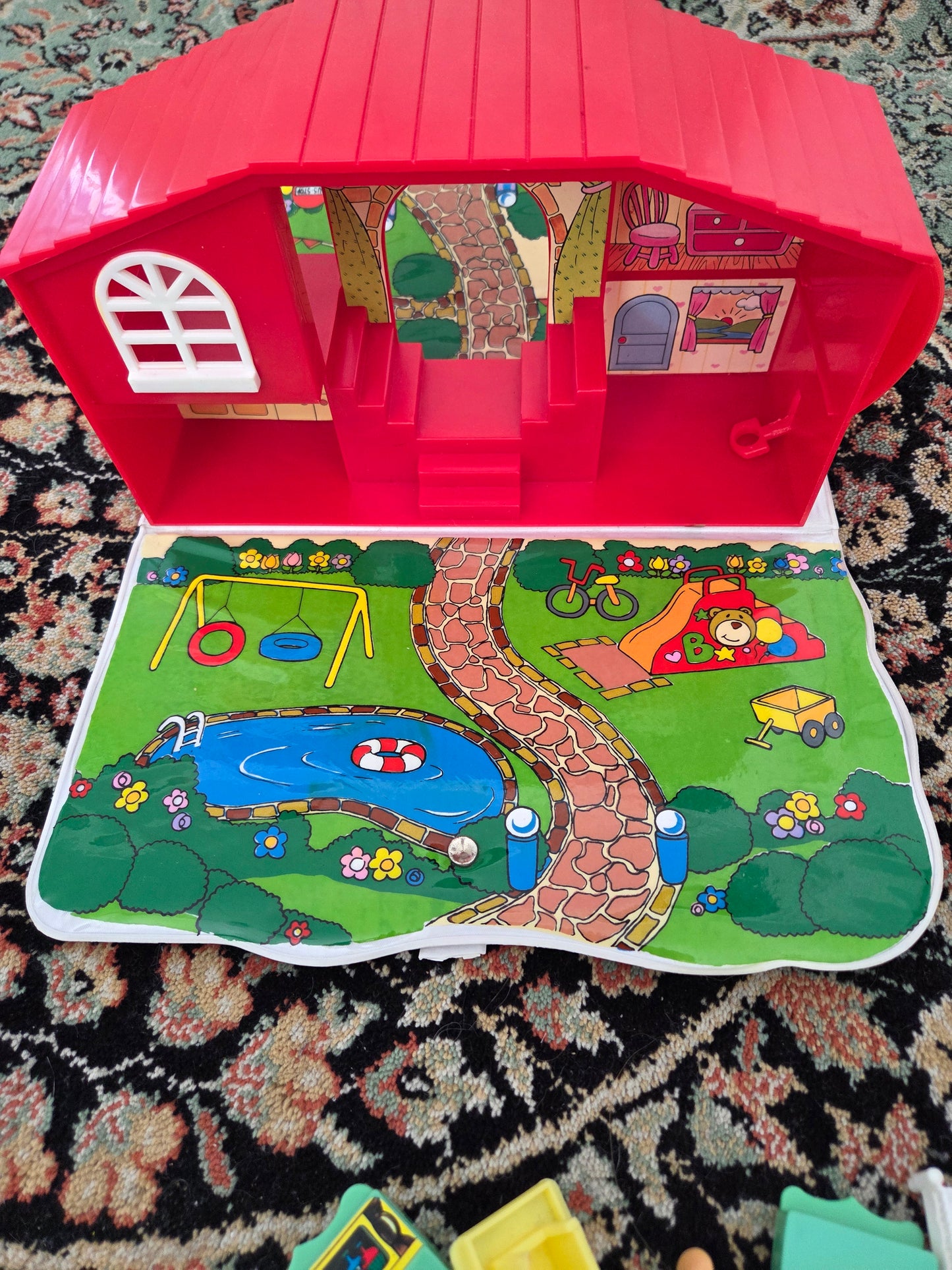 Vintage bear playset