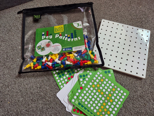 Peg patterns busy bag