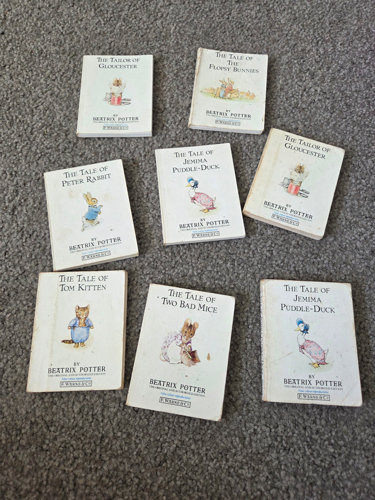 Beatrix potter mini books