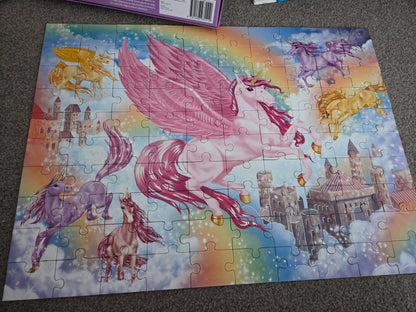 Unicorn glitter puzzle 100 pieces