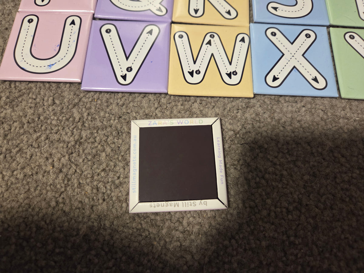 Upper case tracing magnets